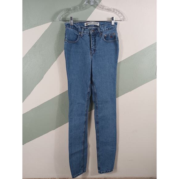 Harley Davidson Women's Size 24x31 Classic Straight Leg Cotton Blend Denim Jeans - Picture 12 of 12